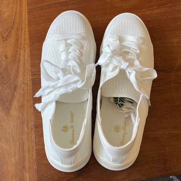 New Tommy Bahama White Knit Women's Sneakers Size 8.5 - Picture 6 of 6